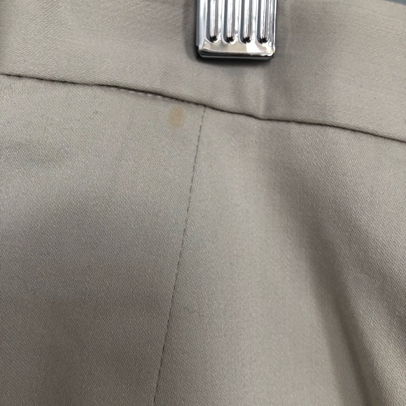Ann Taylor Cotton Blend Tan Pencil Suit Skirt - Picture 5 of 9